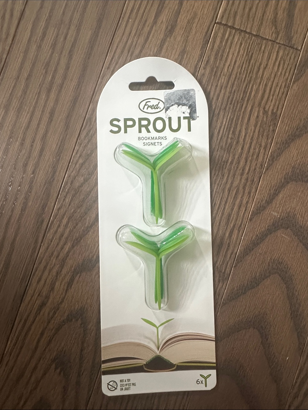 Fred Sprout Green Bookmark Clips - Pack of 6
